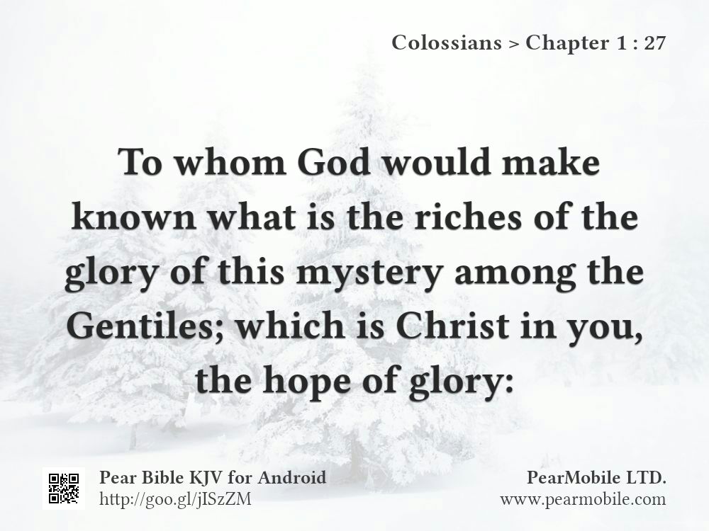 Colossians, Chapter 1:27